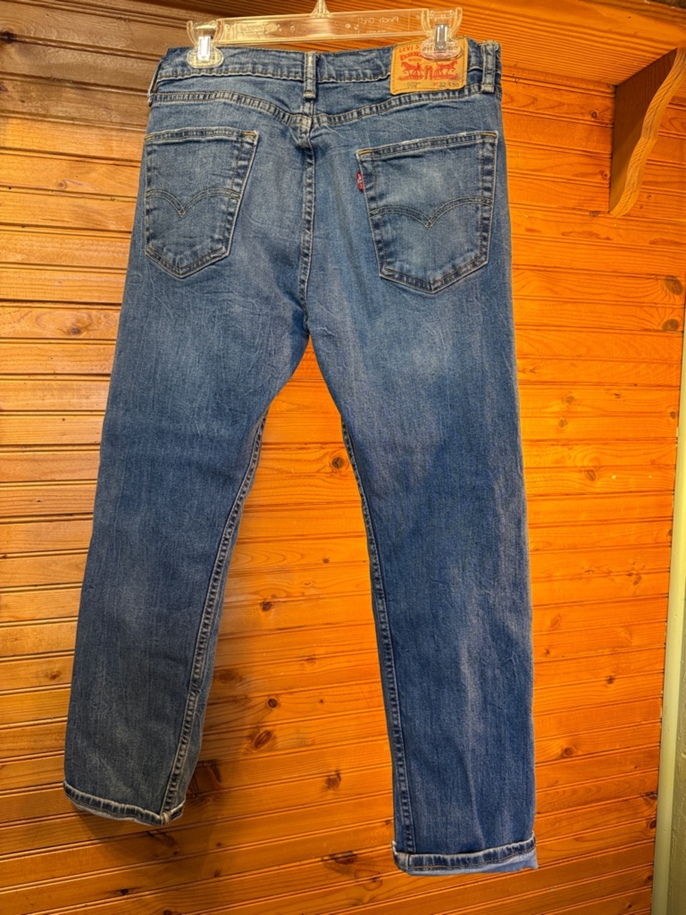 Levi's 502 Straight Leg Jeans in Medium Blue Wash - Picture 5 of 8
